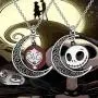 BEKECH Jack and Sally Nightmare Before Christmas Movie Lovers Gift Jack and Sally Crescent Moon Pendant Necklace Set for Couple Remembrance Love Gift& BEKECH Jack and Sally Nightmare Before Christmas Movie Lovers Gift Jack and Sally Crescent Moon Pendant Necklace Set for Couple Remembrance Love Gift&