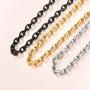 FindChic Thick Anchor Chain Necklace for Women Men 18K Gold Plated/Stainless Steel/Black 9MM 18inch Chunky Rolo Link Chains for Boys