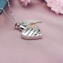 Cat Eye Jewels Memorial Ash Holder Urn Necklace Stainless Steel Heart Angel Wing Cremation Keepsake with Funnel Kit Necklace for Ashes for Men Women