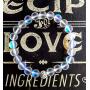 Hope Inspired Mystic Mermaid Glass Friendship Bracelet with 8 mm Frosted White Glowing Moonstone Beads