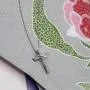 Prime and Pure 1/10 Carat tw Cubic Zirconia Cross Charm Necklace Pendant in 925 Sterling Silver Jewelry