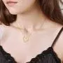 Blocaci 14K Yellow Gold Heart Pendant Necklaces for Women Girls Moissanite Pearl Necklaces Love Jewelry for Wife Daughter Mother, 16+1+1 Inch Blocaci 14K Yellow Gold Heart Pendant Necklaces for Women Girls Moissanite Pearl Necklaces Love Jewelry for Wife Daughter Mother, 16+1+1 Inch