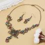 Crystal Necklace and Earring Sets for Women Bridal Bridesmaid Wedding Party Costume Jewelry for Bride Mom Mother Birthday Valentines Day Christmas Gifts