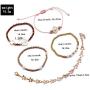 ZHUPI Women Gothic Gold Coin Imitation Pearl Star Shell Lock Buckle Bracelet Set Fashion Jewelry Bangles Pearl Bracelet(A)