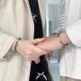 PIPIDREAM 2Pcs Valentines Day Couple Bracelet for Women Love Friendship Rope Braided Distance Bangle Magnetic Bracelets Paired Jewelry Lover Men Bracelet