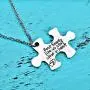 COLORFUL BLING 2PCS Best Friends Necklaces BFF Friendship Matching Puzzle Necklace Long Distance Friendship Gifts for Women Teen Girls COLORFUL BLING 2PCS Best Friends Necklaces BFF Friendship Matching Puzzle Necklace Long Distance Friendship Gifts for Women Teen Girls