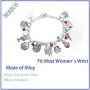 BEKECH Classic Movie Themed Vintage Bracelet TV Movies Show Charm Movie Series Multiple Charms Bracelet Costume Horror Jewelry Gifts for Fans