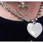 iGirl Heart Pendant Necklaces for Women and Girls Harajuku Streetwear Choker Stainless Steel Chain Jewelry Gifts iGirl Heart Pendant Necklaces for Women and Girls Harajuku Streetwear Choker Stainless Steel Chain Jewelry Gifts