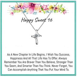 Onepurposegifts Sweet 16 Gifts for Girls, Perfect for Daughter Sweet 16 Birthday, Sweet 16 Jewelry, Sweet 16 Necklace