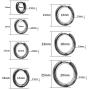 Hoop Earrings for Women 7 Pairs Small Stainless Steel Huggie Earrings Set | Cartilage hypoallergenic Huggie Hoop 14pcs Earrings Piercing Jewelry for Women Girls Men(8mm-20mm)