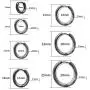 Hoop Earrings for Women 7 Pairs Small Stainless Steel Huggie Earrings Set | Cartilage hypoallergenic Huggie Hoop 14pcs Earrings Piercing Jewelry for Women Girls Men(8mm-20mm)