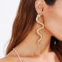 Snake Earrings for Women Vintage Long Serpent Dangle Earrings Animal Jewelry For Women
