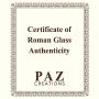 PZ Paz Creations Roman Glass Dangle Earrings For Women Girls | Sterling Silver Intricate Design | Hypoallergenic For Pierced Ears