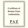PZ Paz Creations Roman Glass Dangle Earrings For Women Girls | Sterling Silver Intricate Design | Hypoallergenic For Pierced Ears