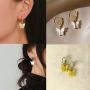 Biokia Butterfly Earrings Colorful Acrylic Butterfly Drop Earrings Womens Earrings Fashion Jewelry Gifts For Women Girls 6-12 Pairs