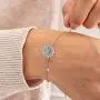Daisy Bracelets, 925 Sterling Silver Cubic Zirconia Link Little Sunflower Bracelets Dainty Jewelry Gift for Women Daisy Bracelets, 925 Sterling Silver Cubic Zirconia Link Little Sunflower Bracelets Dainty Jewelry Gift for Women