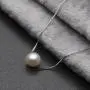 Single Pearl Necklace 7-8mm Freshwater Cultured Pearl 925 Sterling Silver Box Chain - VIKI LYNN Single Pearl Necklace 7-8mm Freshwater Cultured Pearl 925 Sterling Silver Box Chain - VIKI LYNN