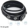 Chic Exquise Designs Handmade Genuine Vintage Leather Wrist Cuff Wrap Bracelet Adjustable