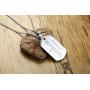 MEALGUET Stainless Steel Religous Scripture Quote Faith Christian Bible Verse Inspirational Cross Dogtag Pendant Necklace for Men