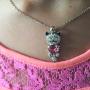 Caperci Cute Lucky Cat Swarovski Crystal Pendant Necklace - Best Christmas Jewelry Gifts for Daughter and Girls