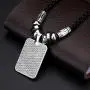 NC 1 Set Necklaces for Women Men, Long Best Friend Necklace Teen Girls Alloy Glass Pendant Leather Braided Rope Constellation Bracelets for Women Mens Jewelry