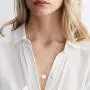 Lcherry Dainty Choker Necklace Layered Necklace Y Pendant Necklace for Women 14K Real Gold Plated
