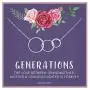 SOLINFOR Generations Necklace - Sterling Silver Jewelry with Gift Wrapping, Card - Gifts for Grandma, Grandmother, Birthday, Mothers Day from Granddaughter- 3 Interlocking Circles Necklace for Women SOLINFOR Generations Necklace - Sterling Silver Jewelry with Gift Wrapping, Card - Gifts for Grandma, Grandmother, Birthday, Mothers Day from Granddaughter- 3 Interlocking Circles Necklace for Women