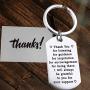 FUSTMW Thank You Gift Appreciation Gift Thank You for Guidance Keychain Nurse Teacher Gift Coach Leaders Gift I Will Always be Grateful to You for Your Support