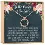 Dear Ava Mother of the Bride Gift Necklace - 2 Asymmetrical Linked Circles for the Perfect Parent of the Bride Gift Idea - Mother of the Bride Jewelry Charm Comes in Rose Gold Plated Brass Dear Ava Mother of the Bride Gift Necklace - 2 Asymmetrical Linked Circles for the Perfect Parent of the Bride Gift Idea - Mother of the Bride Jewelry Charm Comes in Rose Gold Plated Brass