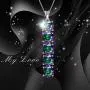 Aurora Tears 925 Sterling Silver Women Mystic Rainbow Topaz Jewelry Crystal Fire Topaz Necklace Earrings Sets Fashion Statement Jewellery