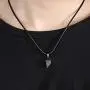 SWAGITLOUD 925 Sterling Silver Mutual Attraction Braided Couple Distance Necklaces He and She Love Heart Pendants with Magnet 2 PCS Gift Jewelry Set for Women Men