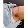 Gold Initial Anklet Silver Ankle Bracelets for Women Letter Anklet with Initials Figaro Chain Anklets A-Z Foot Jewelry Silver Gold Anklets for Women