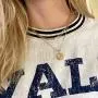 Gold Layered Initial Necklaces for Women Girls, 18k Gold Plated Paperclip Chain Necklace, Letter Pendant Choker Layering Coin Necklaces Gold Layered Initial Necklaces for Women Girls, 18k Gold Plated Paperclip Chain Necklace, Letter Pendant Choker Layering Coin Necklaces