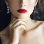 EleQueen Womens Bridal CZ Multi Teardrop Statement Necklaces Dangle Earrings Costume Jewerly Sets