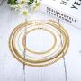 RnBLM JEWELRY 3-4 Pcs 14K Gold Plated Layered Necklaces for Women Minimalist Dainty Link Choker Chain Necklaces Set