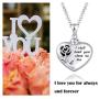 Cremation Jewelry Heart Urn Necklace for Ashes Keepsake w/Filler Kit Sterling Silver Memorial Locket Rose Flower Urn Pendant Necklace