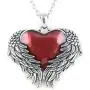 Controse Womens Silver-Toned Stainless Steel - Guarded Heart Necklace with Pendant 28'' Controse Womens Silver-Toned Stainless Steel - Guarded Heart Necklace with Pendant 28''