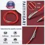 FaithHeart Braided Leather Cord 2MM/3MM Chain Necklace Stainless Steel Durable Snap Clasp, Men Women DIY Waterproof Woven Wax Rope Chain for Pendant (Gift Packaging) FaithHeart Braided Leather Cord 2MM/3MM Chain Necklace Stainless Steel Durable Snap Clasp, Men Women DIY Waterproof Woven Wax Rope Chain for Pendant (Gift Packaging)