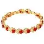 U7 Women Birthstone Crystal Bracelet 18K Gold Plated Round Cut Cubic Zirconia Tennis Bracelet, Fit 6-8 Inches U7 Women Birthstone Crystal Bracelet 18K Gold Plated Round Cut Cubic Zirconia Tennis Bracelet, Fit 6-8 Inches