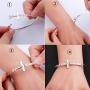 Zuo Bao Christian Bracelet Faith Bracelet Let Your Faith be Bigger Than Your Fear Cross Bracelet Religious Jewelry Gift for Her