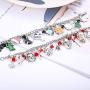 JOERICA 2 Pcs Charm bracelet for Women Horror bracelet Classic Scary Movie Jewelry Christmas Bracelet