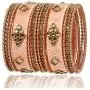 SANARA Indian Fashionable Silk Thread Party Wear Bangle for Women Bracelet/Kada Bridal Bangle Set Pair Jewelry