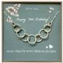 EFYTAL Happy 70th Birthday Gifts for Women Necklace, Sterling Silver 7 rings seven Decades Necklaces Gift Ideas