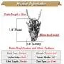 Xusamss Punk Rock Titanium steel Animal Rhino Head Pendant Necklace,24inches Link Chain Xusamss Punk Rock Titanium steel Animal Rhino Head Pendant Necklace,24inches Link Chain