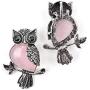 Top Plaza Owl Necklaces Healing Crystal Stone Pendant Reiki Spiritual Energy Gemstone Quartz Necklace Birthday for Women Men