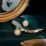 PPJew Gold Plated Opal Sunflower Earrings for Women Girls Sunflower Jewelry Gift for Girlfriend Wife Mother Daughter