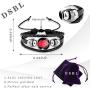 Naruto Sharingan Eye Akatsuki Anime Leather Wristband Braided Bracelet Naruto Time Gemstone Leather Cosplay Jewelry