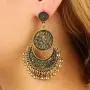 Amvie Antique Bohemian Earrings for Women Ethnic Brocade Mexico Gypsy Engraved Lotus Hook Dangle Earrings for Girls Amvie Antique Bohemian Earrings for Women Ethnic Brocade Mexico Gypsy Engraved Lotus Hook Dangle Earrings for Girls