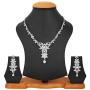 Touchstone Indian Bollywood Intricately Crafted Diamond Look Rhinestone Crystal Colorful Wedding Designer Jewelry Necklace Set in Gold and Silver Tone for Women.