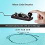misola Morse Code Bracelet Adjustable Beads on Silk Cord Friendship Family Bracelet Gift for Her Women Best Friends Couples Teens Girl Funny Novelty Morris Jewelry